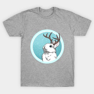 Jackalope - Round Snowdrop T-Shirt